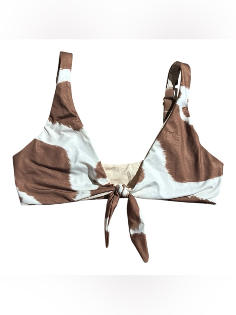 Kitty Swim Cow Print Bikini Top